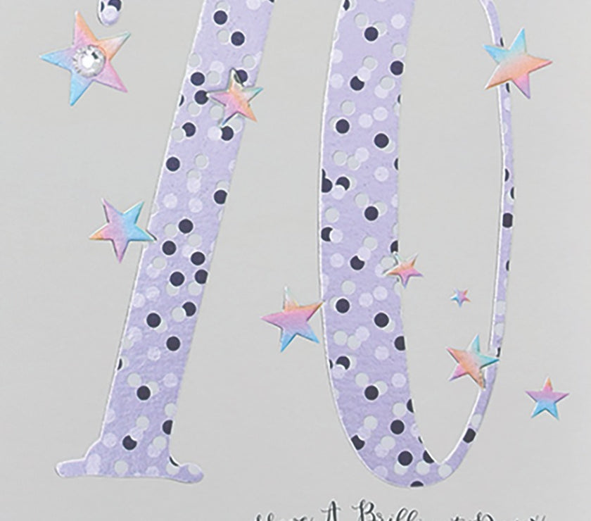 Star Dusted 70th Birthday Card