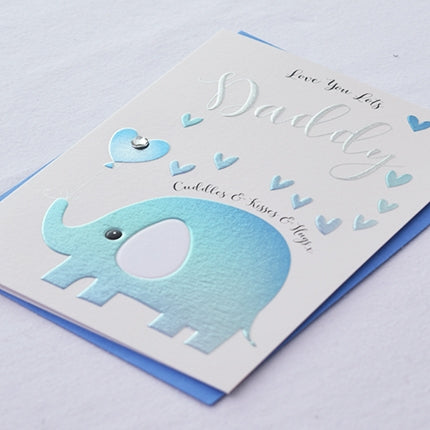 Elephant Love You Daddy Greeting Card