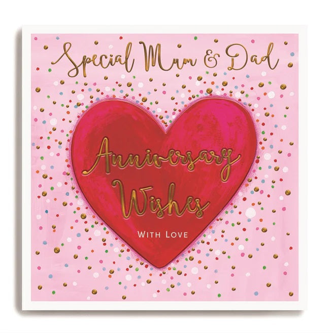 Special Mum and Dad Anniversary Greeting Card