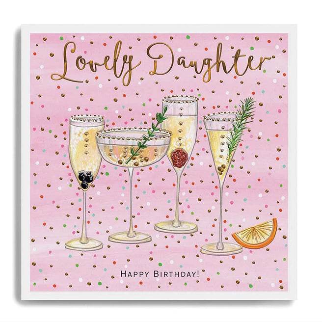 Lovely Daughter Happy Birthday Card - House of Cards