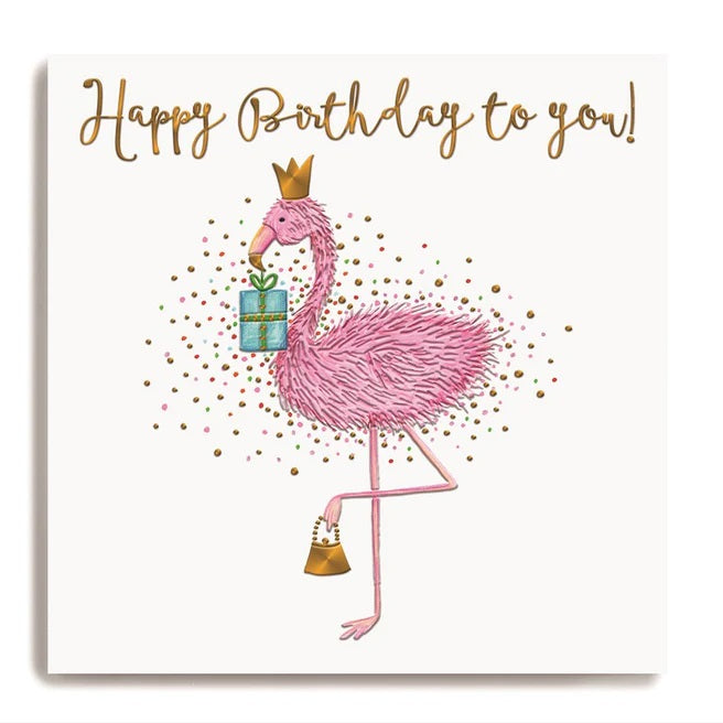 Flamingo To You Birthday Card