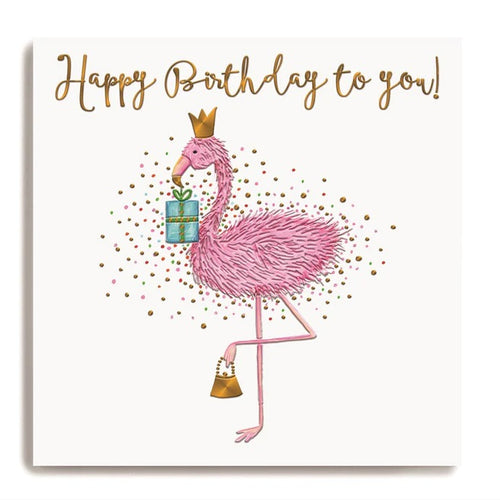 Flamingo To You Birthday Card