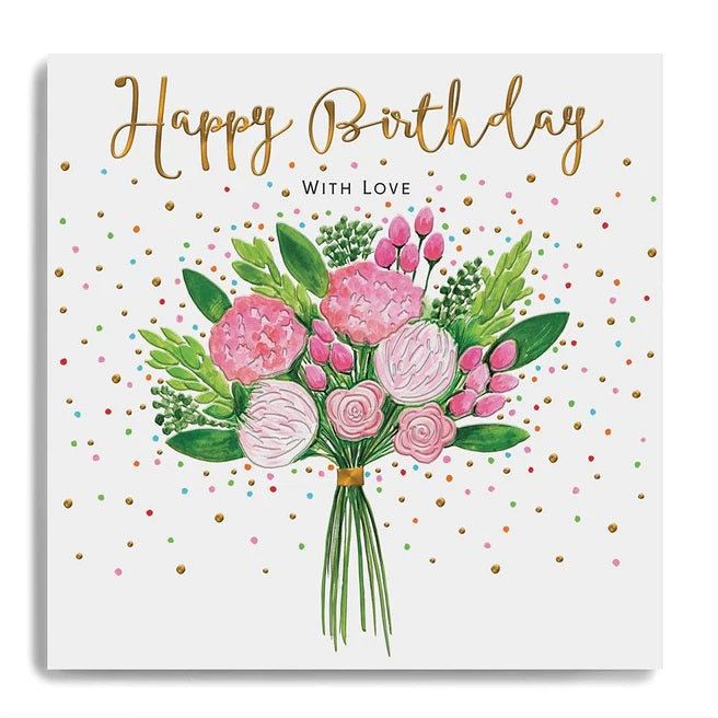 Bouquet With Love Birthday Card