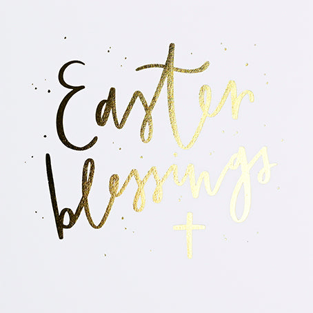 Foil Easter Blessings Card