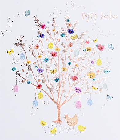 Tree Happy Easter Card - House of Cards