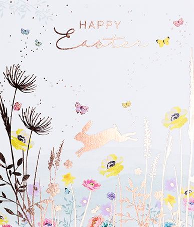 Meadow Bunny Happy Easter Card