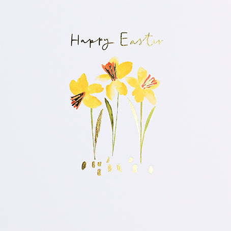 Daffodils Happy Easter Card