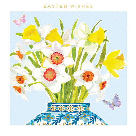 Daffodils Easter Wishes Card