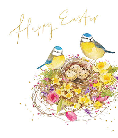 Birds Nest Happy Easter Card