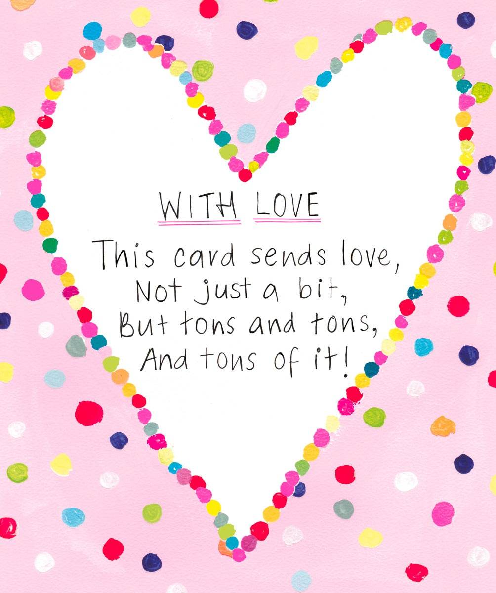 With Love Greeting Card - House of Cards