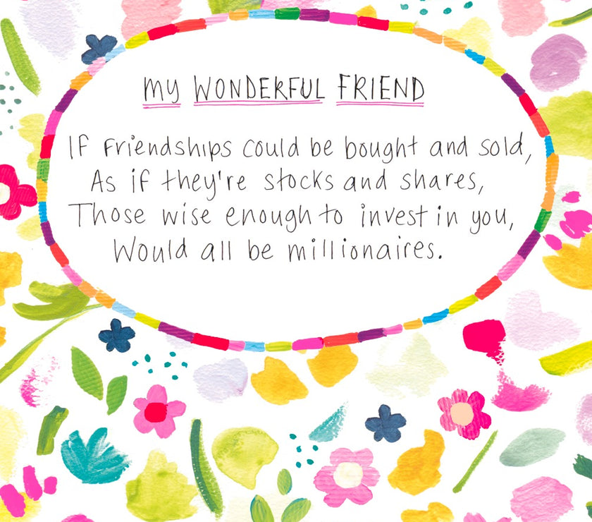 Wonderful Friend Greeting Card