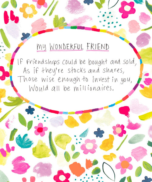 Wonderful Friend Greeting Card