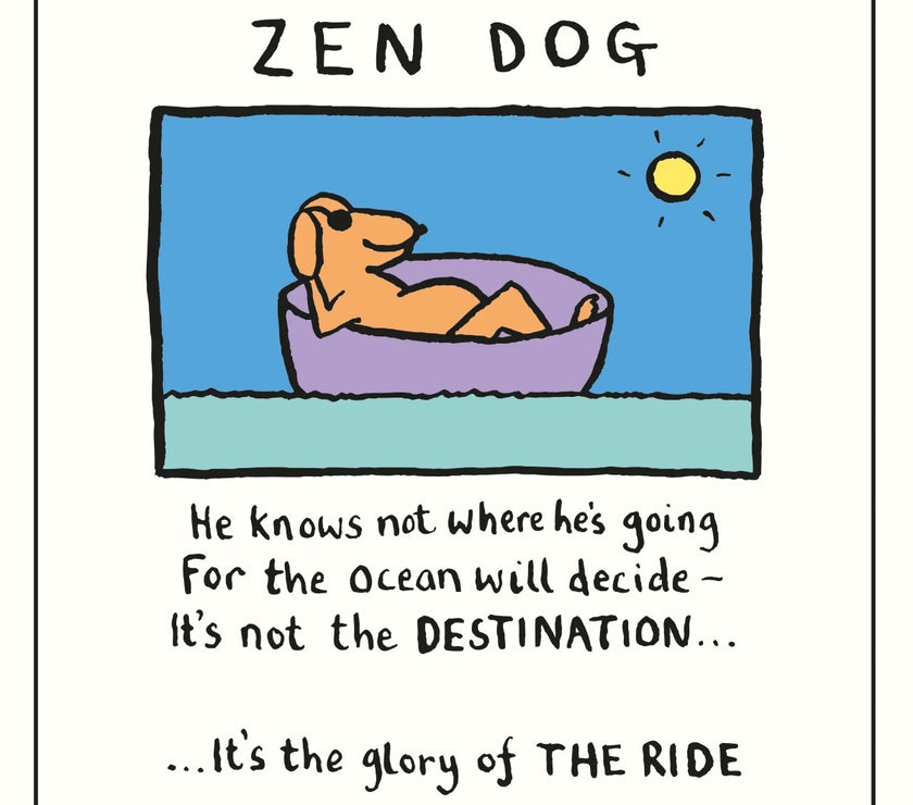 Zen Dog Birthday Card