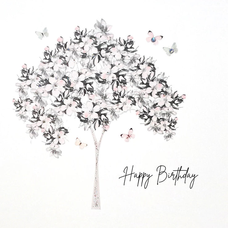 Butterfly Tree Birthday Card