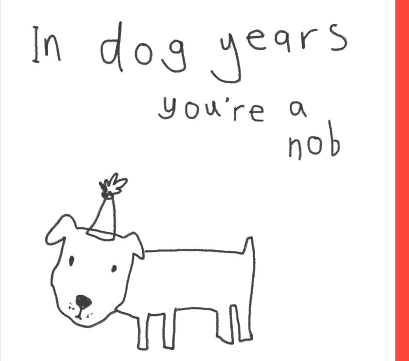 Dog Years Birthday Card