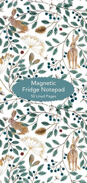 Hares and Berries Magnetic Shopping List Pad - House of Cards