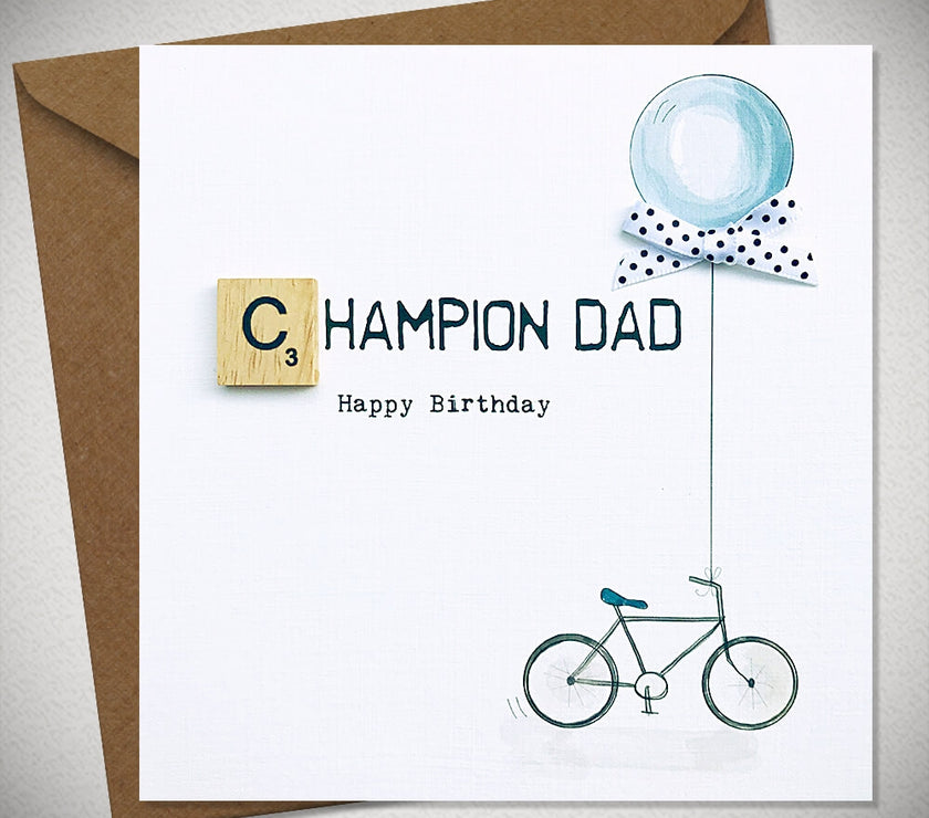 Neon Dad Birthday Card