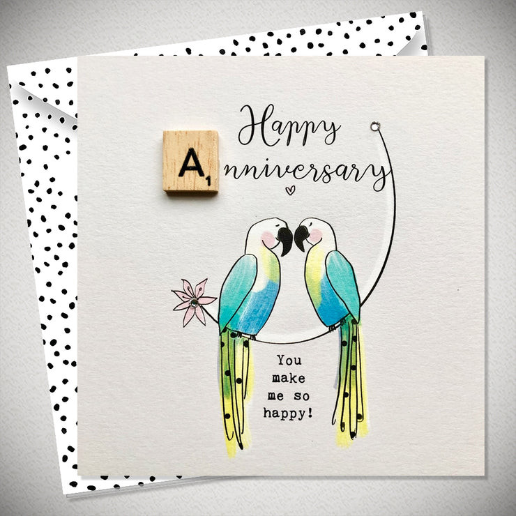 Neon Anniversary Card