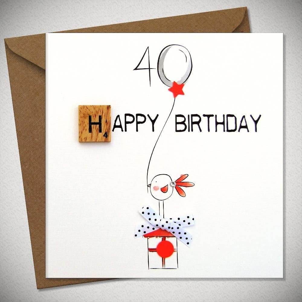 Happy 40th Birthday Card - House of Cards