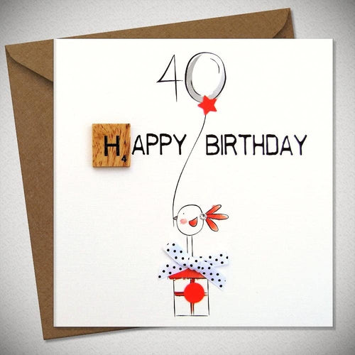 Happy 40th Birthday Card
