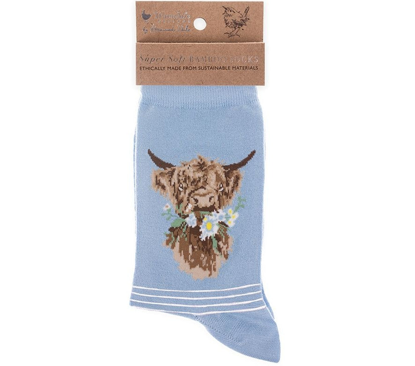 Daisy Cow Bamboo Socks