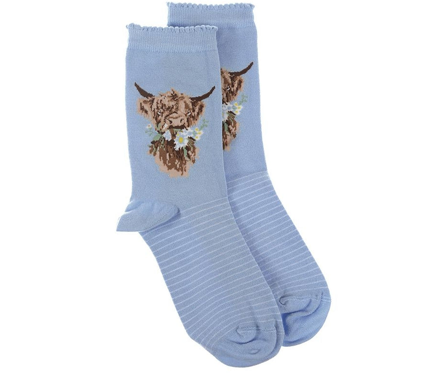 Daisy Cow Bamboo Socks