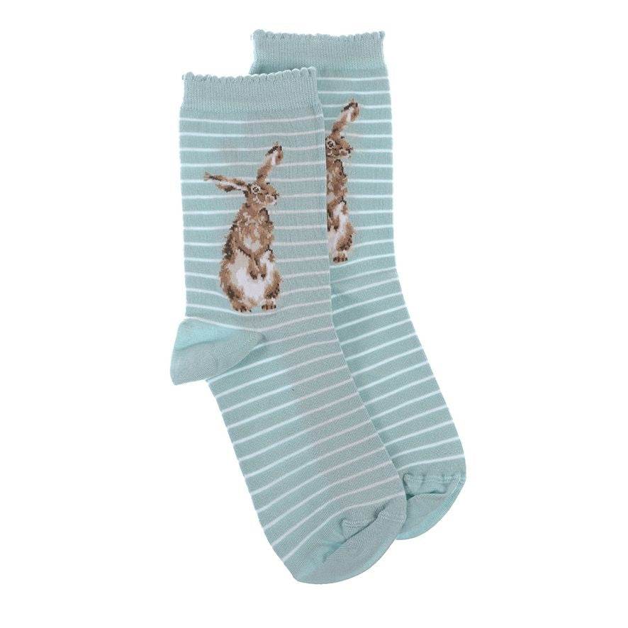 Hare and Bee Bamboo Socks - House of Cards