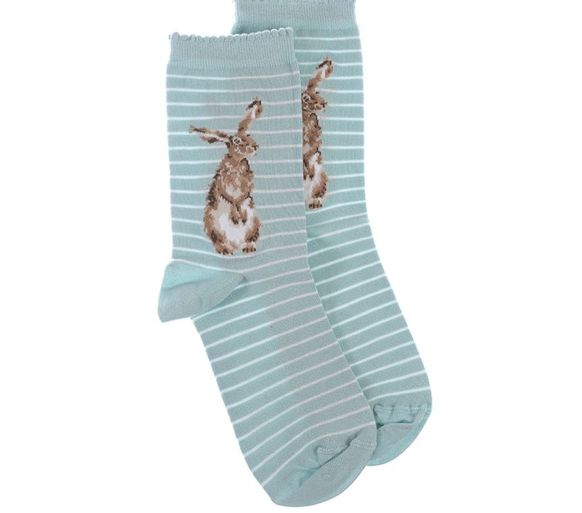 Hare and Bee Bamboo Socks