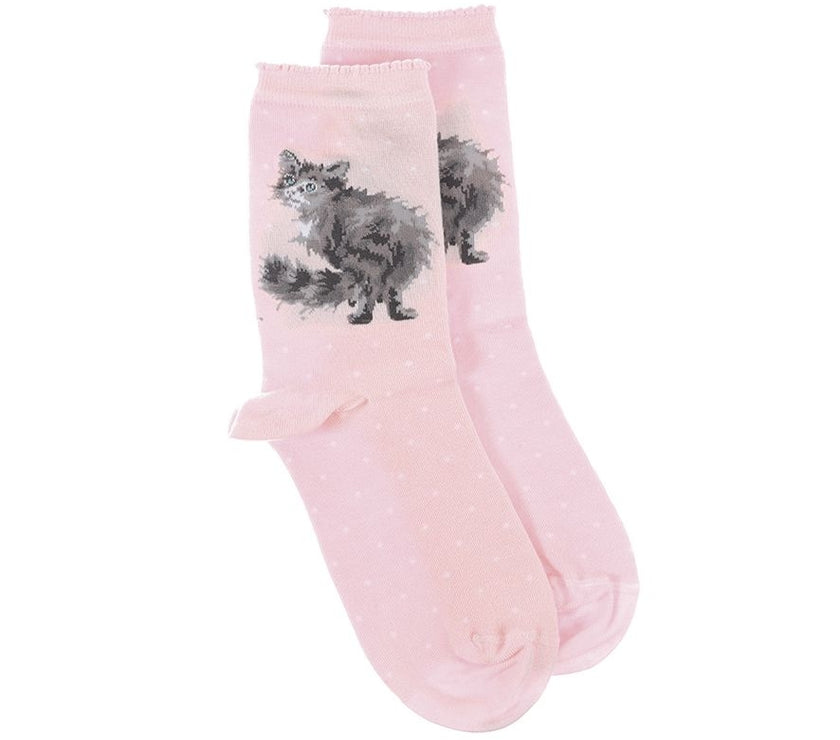 Glamour Puss Cat Bamboo Socks