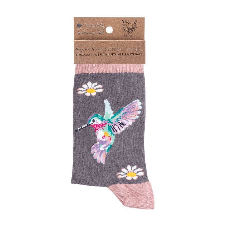 Hummingbird Ladies Bamboo Socks