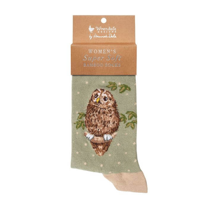 Treetops Owl Ladies Bamboo Socks
