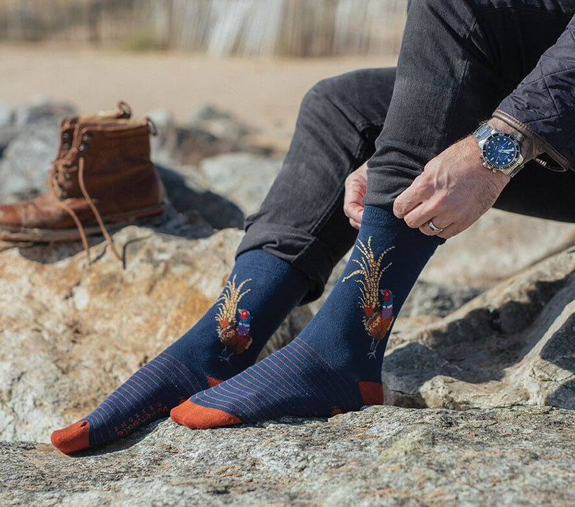 Pheasant Mens Bamboo Socks