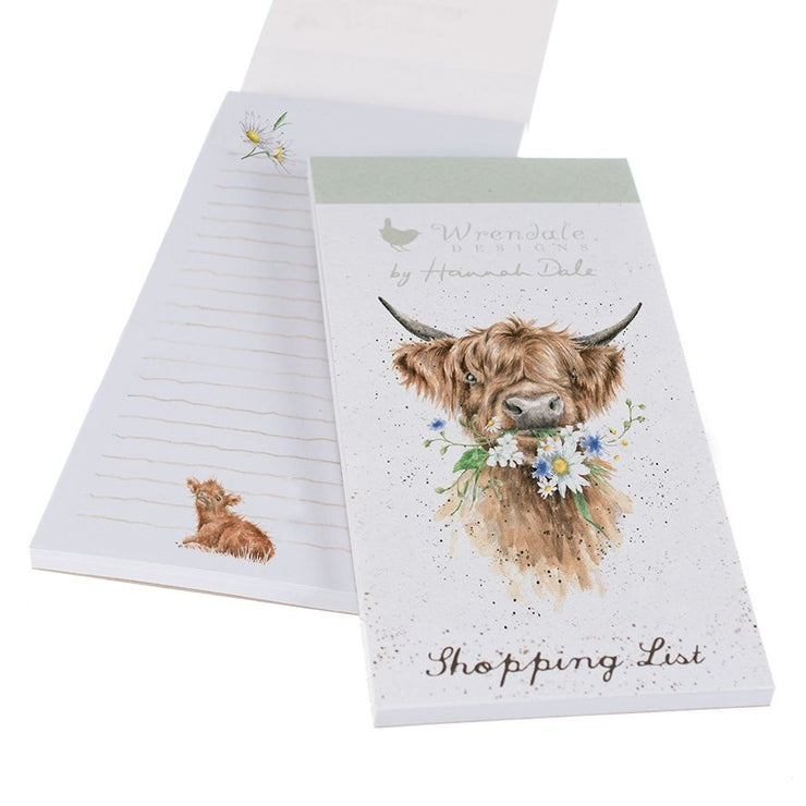 Daisy Cow Shopping List Pad