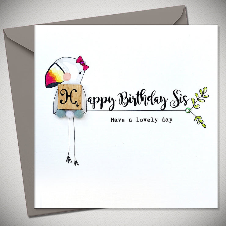 Pom Pets Sister Birthday Card