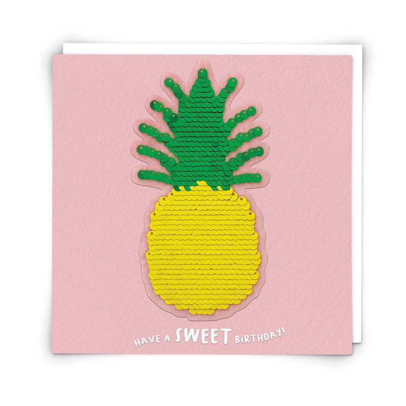 Pineapple Sequin Birthday Card - House of Cards