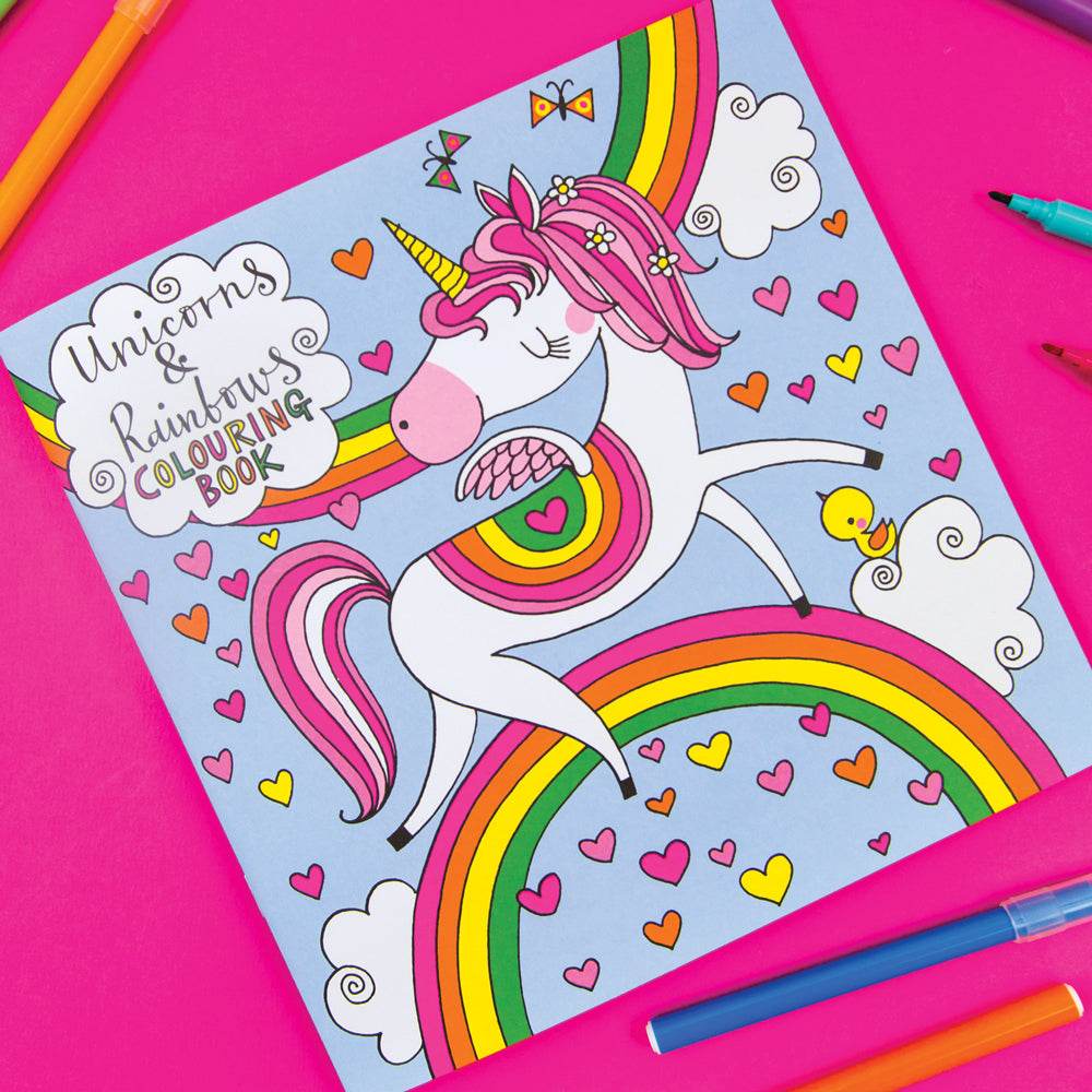 Unicorns and Rainbows Colouring Book - House of Cards