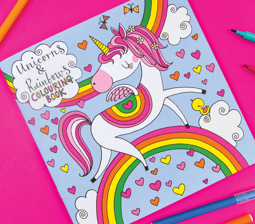 Unicorns and Rainbows Colouring Book