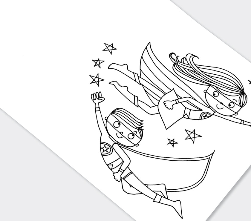 Super Hero Colouring Book