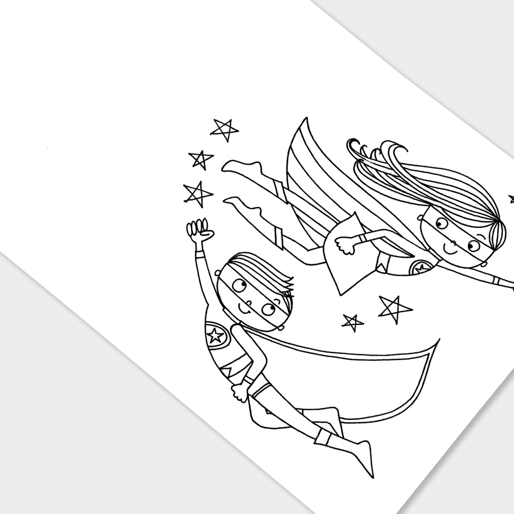 Super Hero Colouring Book