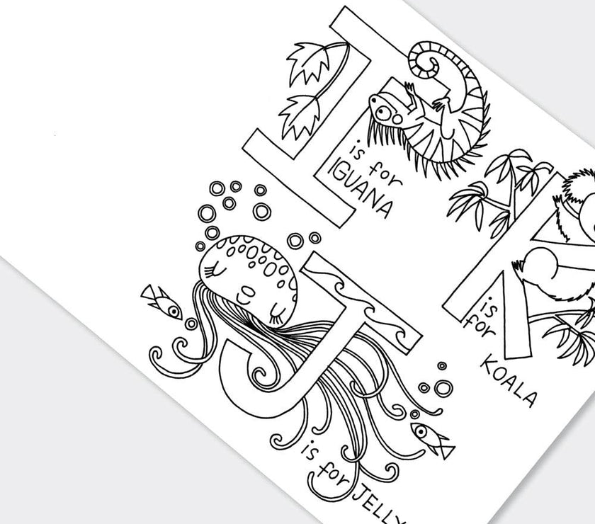 Alphabet Colouring Book - House of Cards