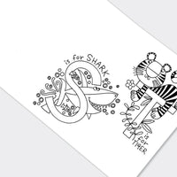 Alphabet Colouring Book - House of Cards