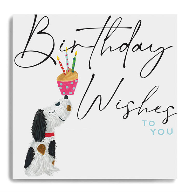 Dog Cupcake Birthday Card