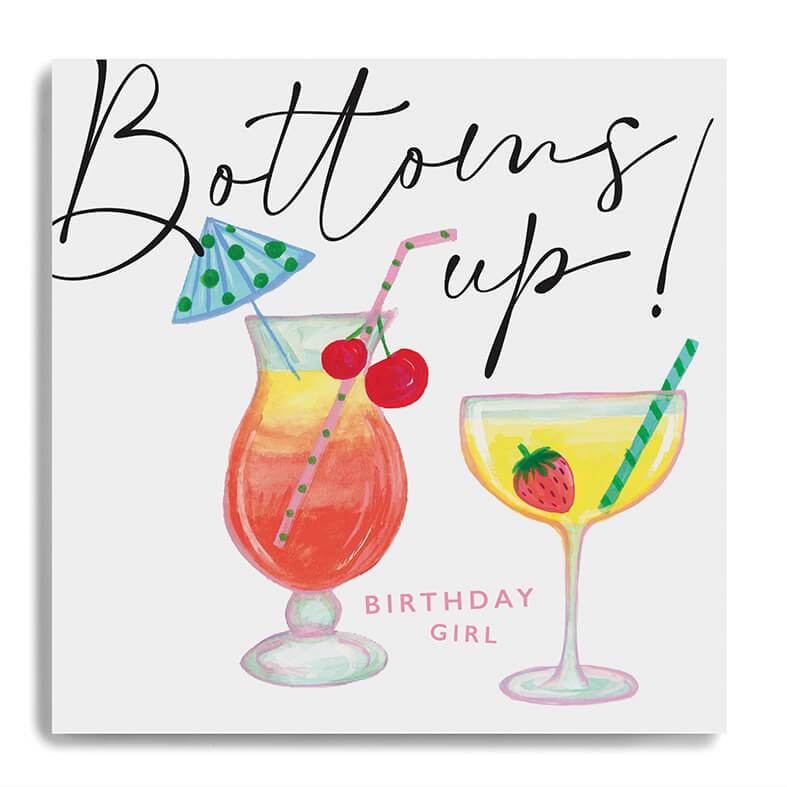 Bottoms Up Birthday Card - House of Cards