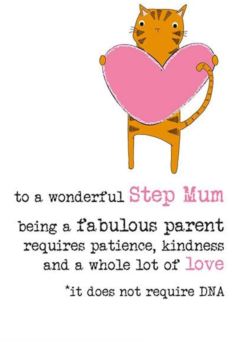 Step Mum Love Not DNA Mothers Day Card