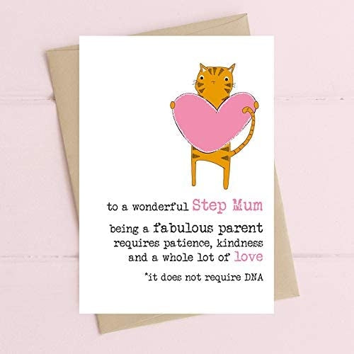 Step Mum Love Not DNA Mothers Day Card