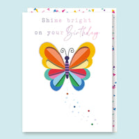 Butterfly Cut Out Birthday Card