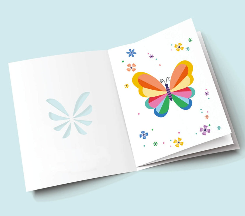 Butterfly Cut Out Birthday Card