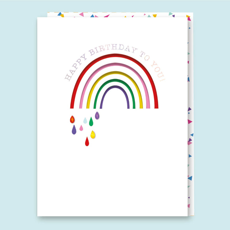 Rainbow Cut Out Birthday Card