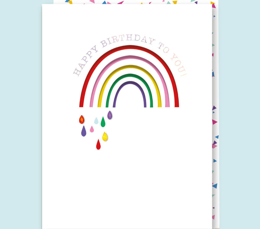 Rainbow Cut Out Birthday Card