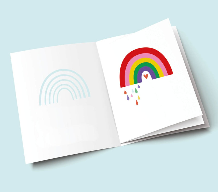 Rainbow Cut Out Birthday Card
